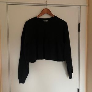 Zara babydoll cropped sweater